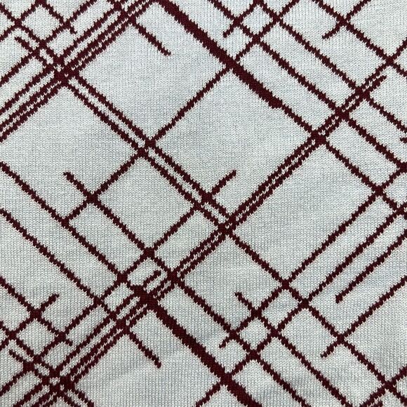 equipment Sadonne blue/maroon silk blend geometric sweater crewneck EUC size XS - Picture 13 of 16